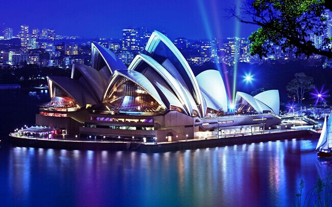 澳大利亚、新西兰12日**海豚岛の蓝山の扬帆出海
